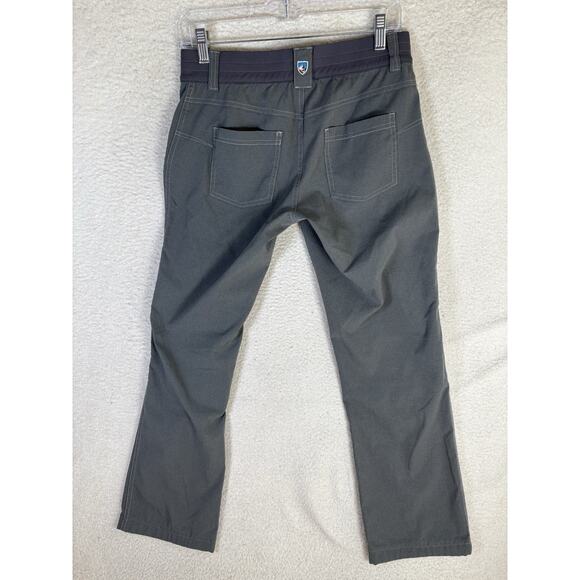 Kuhl Strattus Pants Womens sz 6 Regular 29x29 Gray Hike Drawstring Ankle Stretch - Picture 11 of 16